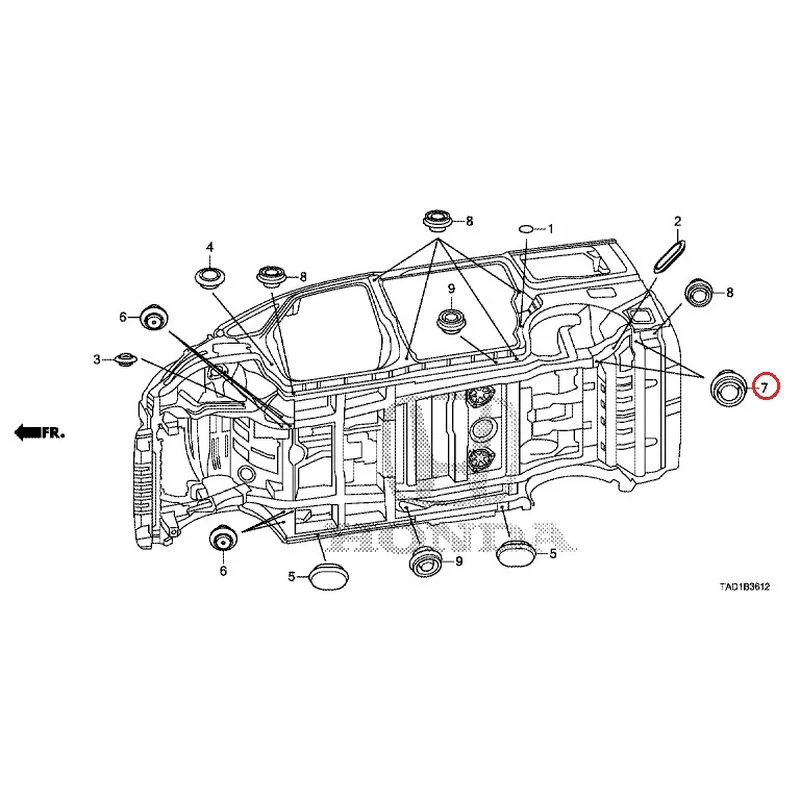 [NEW] JDM HONDA STEP WGN SPADA RP5 2020 Grommet (Lower) GENUINE OEM - Image 8
