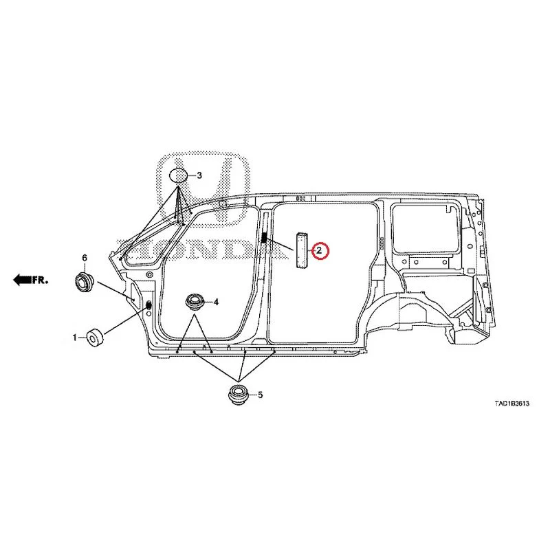 [NEW] JDM HONDA STEP WGN SPADA RP5 2020 Grommets (Side) GENUINE OEM - Image 3