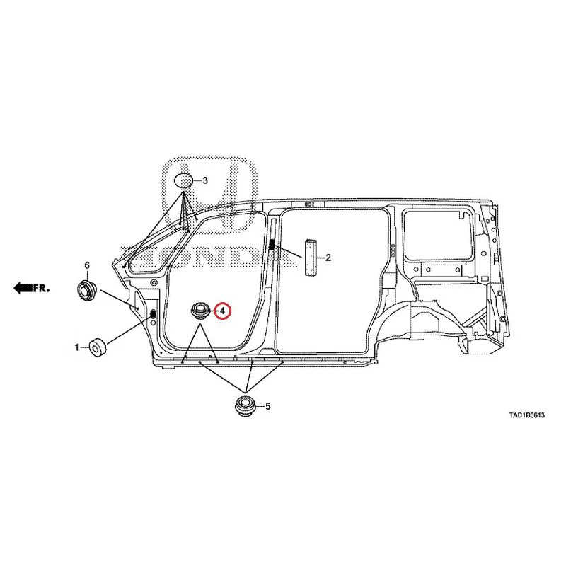 [NEW] JDM HONDA STEP WGN SPADA RP5 2020 Grommets (Side) GENUINE OEM - Image 5