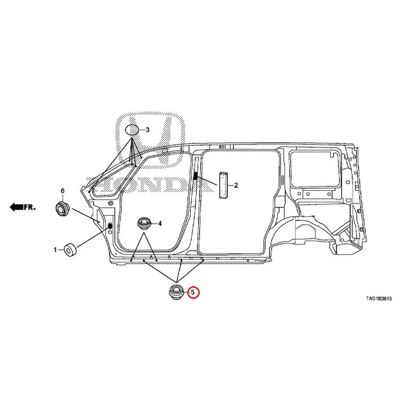 [NEW] JDM HONDA STEP WGN SPADA RP5 2020 Grommets (Side) GENUINE OEM - Image 6