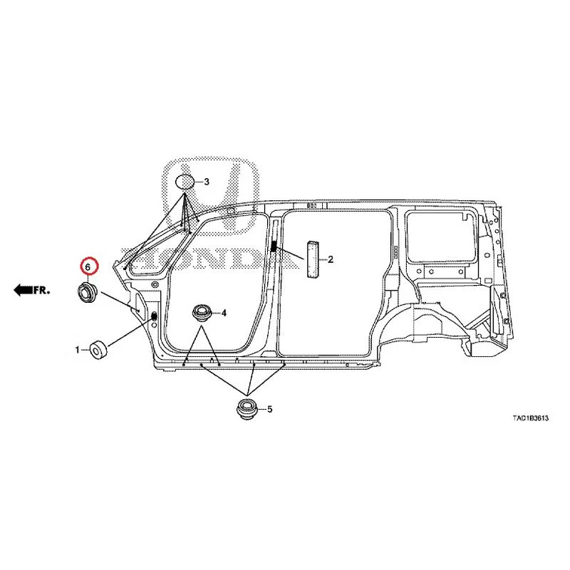 [NEW] JDM HONDA STEP WGN SPADA RP5 2020 Grommets (Side) GENUINE OEM - Image 7