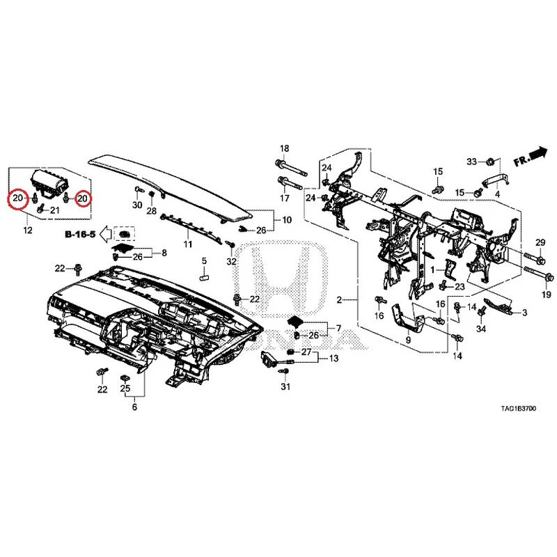[NEW] JDM HONDA STEP WGN SPADA RP5 2020 Instrument panel GENUINE OEM - Image 21