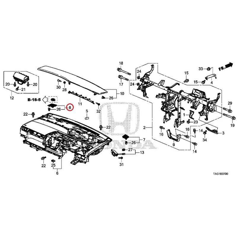 [NEW] JDM HONDA STEP WGN SPADA RP5 2020 Instrument panel GENUINE OEM - Image 9