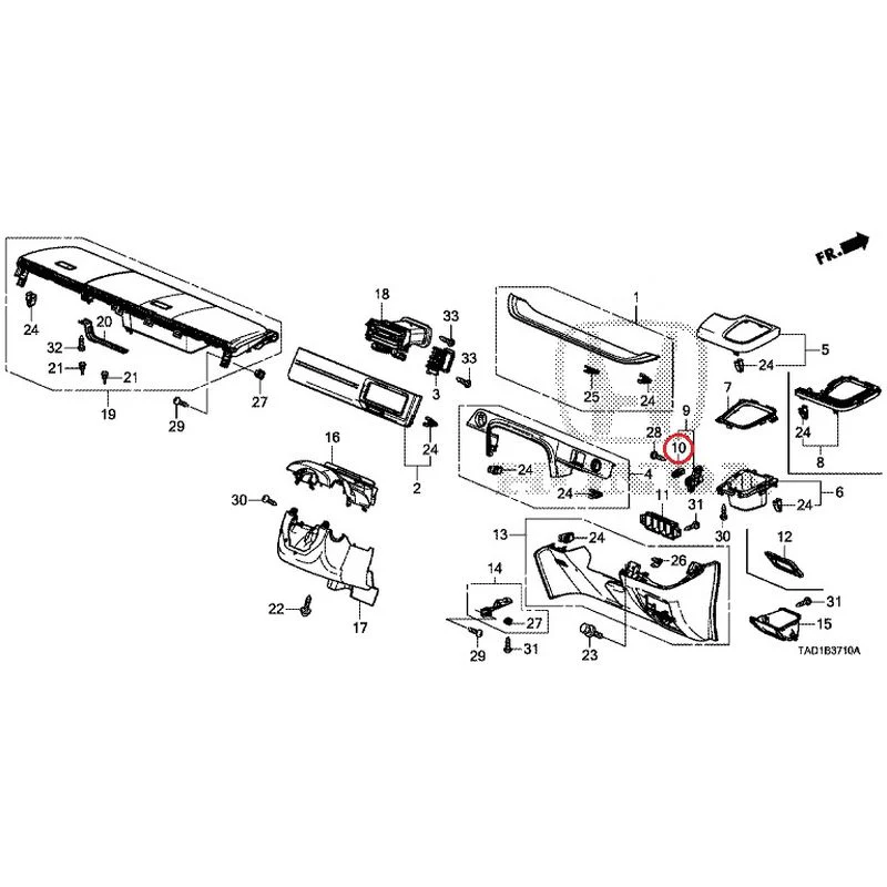 [NEW] JDM HONDA STEP WGN SPADA RP5 2020 Instrument panel garnish (driver side) GENUINE OEM - Image 10