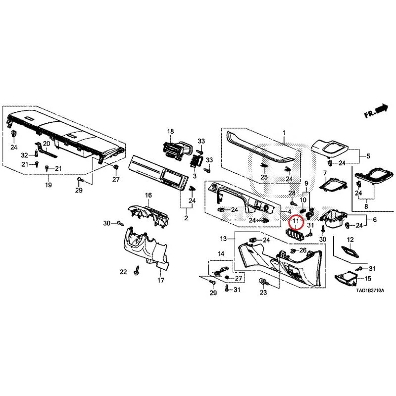 [NEW] JDM HONDA STEP WGN SPADA RP5 2020 Instrument panel garnish (driver side) GENUINE OEM - Image 11