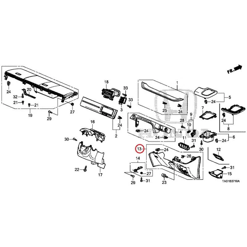 [NEW] JDM HONDA STEP WGN SPADA RP5 2020 Instrument panel garnish (driver side) GENUINE OEM - Image 13