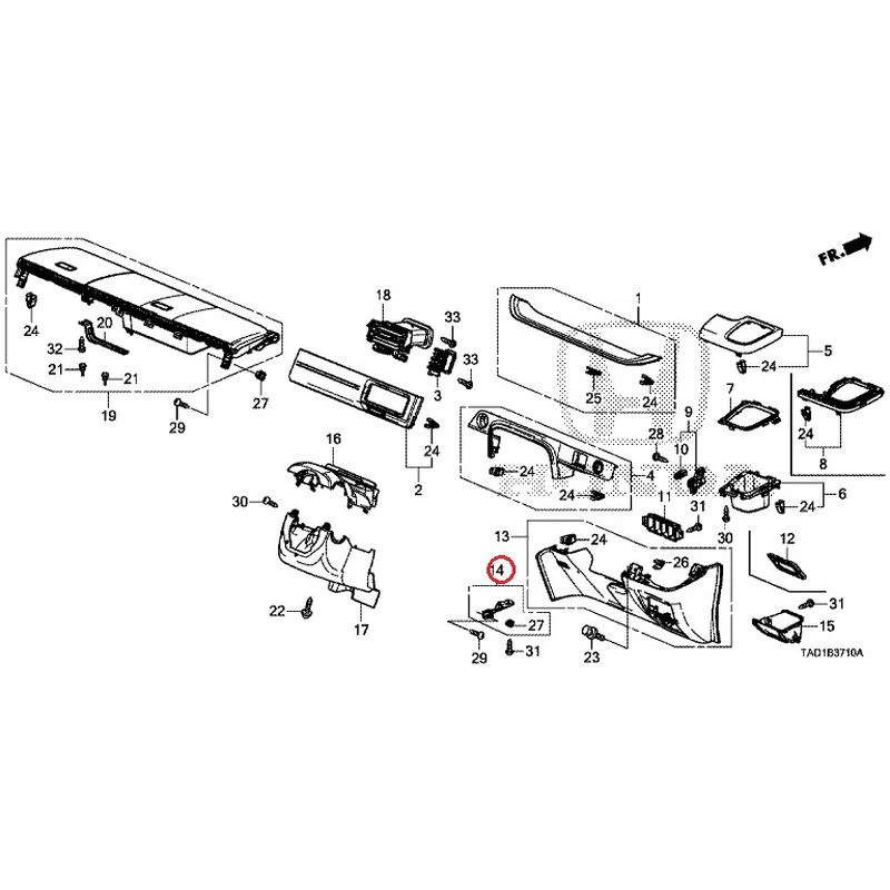 [NEW] JDM HONDA STEP WGN SPADA RP5 2020 Instrument panel garnish (driver side) GENUINE OEM - Image 14