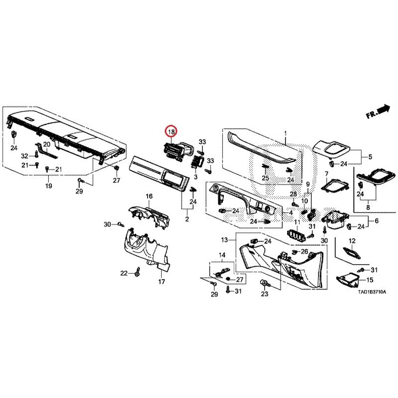 [NEW] JDM HONDA STEP WGN SPADA RP5 2020 Instrument panel garnish (driver side) GENUINE OEM - Image 17