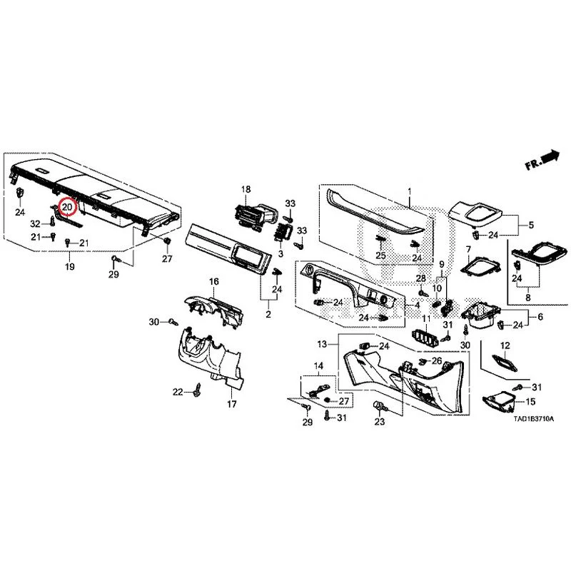 [NEW] JDM HONDA STEP WGN SPADA RP5 2020 Instrument panel garnish (driver side) GENUINE OEM - Image 19