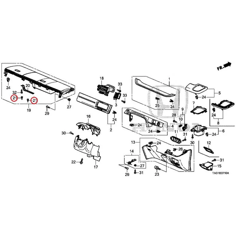 [NEW] JDM HONDA STEP WGN SPADA RP5 2020 Instrument panel garnish (driver side) GENUINE OEM - Image 20
