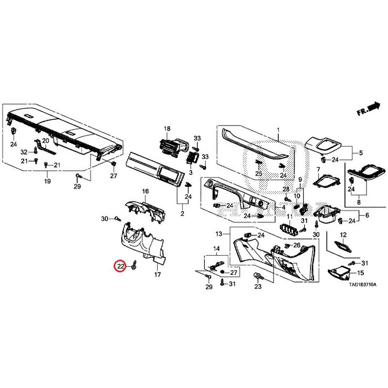 [NEW] JDM HONDA STEP WGN SPADA RP5 2020 Instrument panel garnish (driver side) GENUINE OEM - Image 21