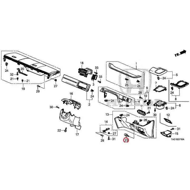 [NEW] JDM HONDA STEP WGN SPADA RP5 2020 Instrument panel garnish (driver side) GENUINE OEM - Image 22