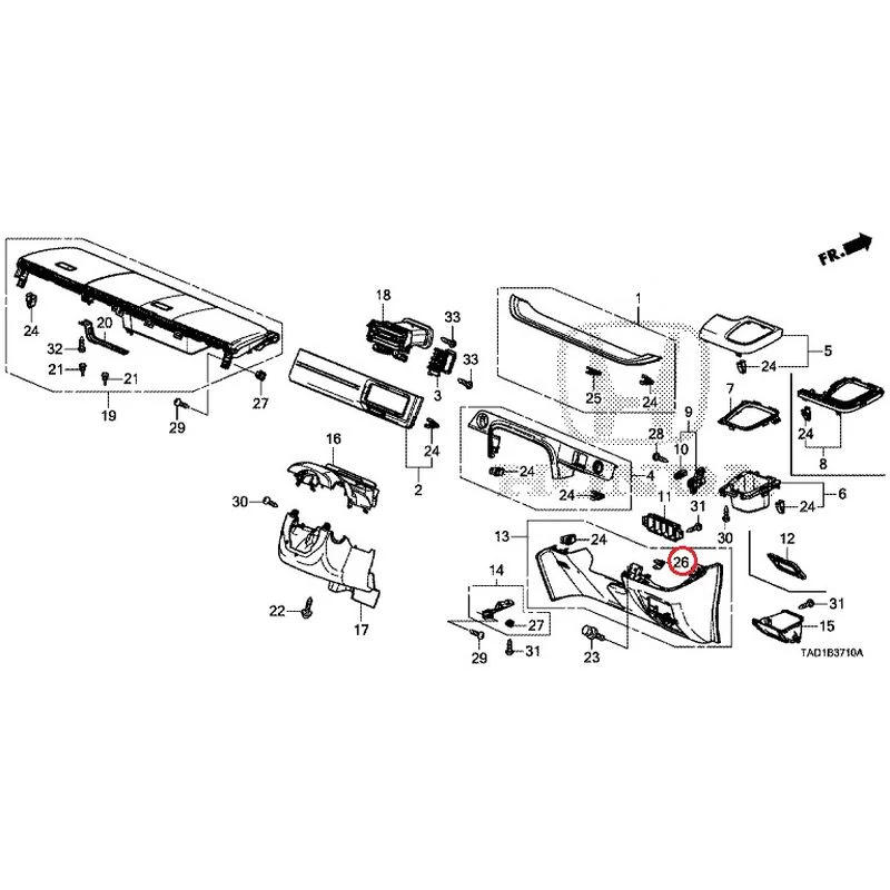 [NEW] JDM HONDA STEP WGN SPADA RP5 2020 Instrument panel garnish (driver side) GENUINE OEM - Image 25