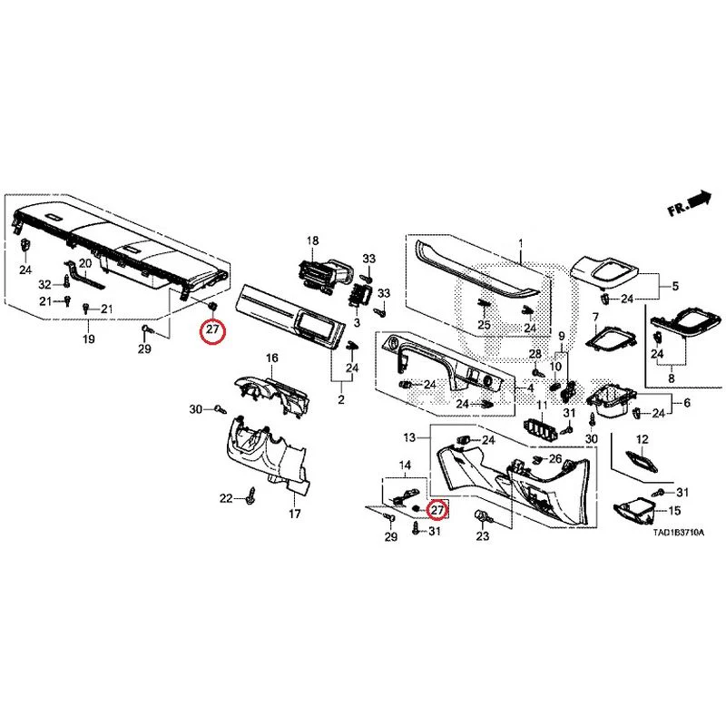 [NEW] JDM HONDA STEP WGN SPADA RP5 2020 Instrument panel garnish (driver side) GENUINE OEM - Image 26