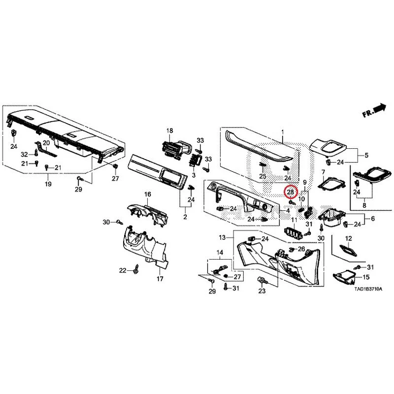 [NEW] JDM HONDA STEP WGN SPADA RP5 2020 Instrument panel garnish (driver side) GENUINE OEM - Image 27