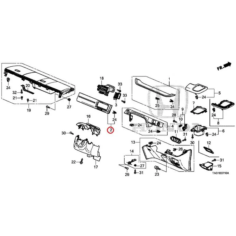 [NEW] JDM HONDA STEP WGN SPADA RP5 2020 Instrument panel garnish (driver side) GENUINE OEM - Image 3
