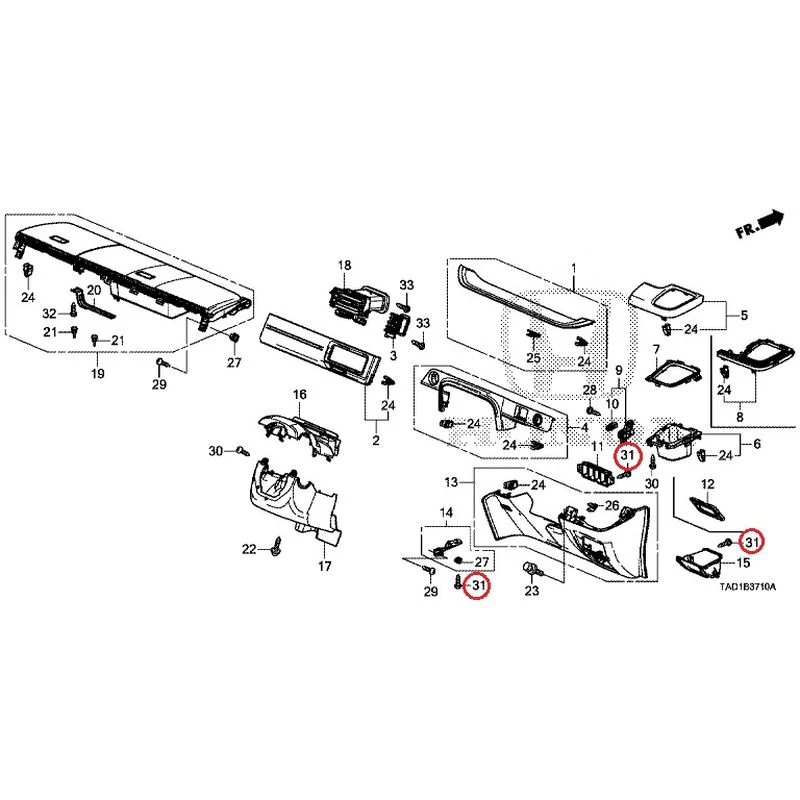 [NEW] JDM HONDA STEP WGN SPADA RP5 2020 Instrument panel garnish (driver side) GENUINE OEM - Image 30