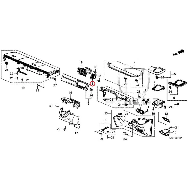 [NEW] JDM HONDA STEP WGN SPADA RP5 2020 Instrument panel garnish (driver side) GENUINE OEM - Image 4