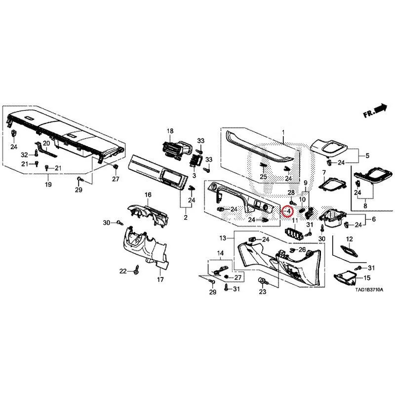 [NEW] JDM HONDA STEP WGN SPADA RP5 2020 Instrument panel garnish (driver side) GENUINE OEM - Image 5