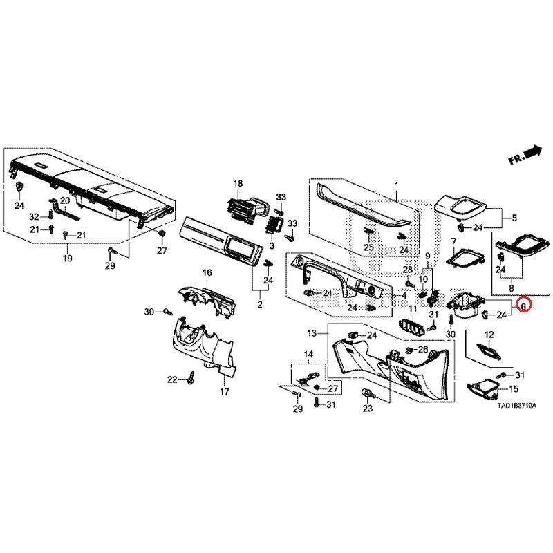 [NEW] JDM HONDA STEP WGN SPADA RP5 2020 Instrument panel garnish (driver side) GENUINE OEM - Image 7