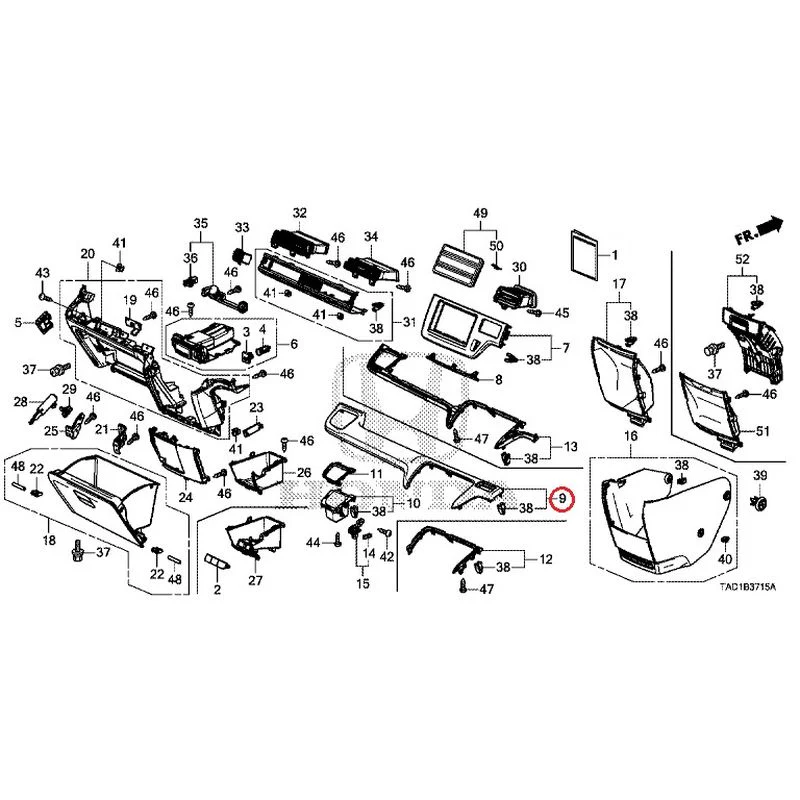 [NEW] JDM HONDA STEP WGN SPADA RP5 2020 Instrument panel garnish (passenger side) GENUINE OEM - Image 11