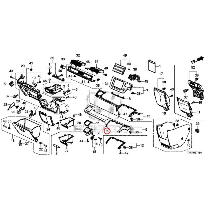 [NEW] JDM HONDA STEP WGN SPADA RP5 2020 Instrument panel garnish (passenger side) GENUINE OEM - Image 12