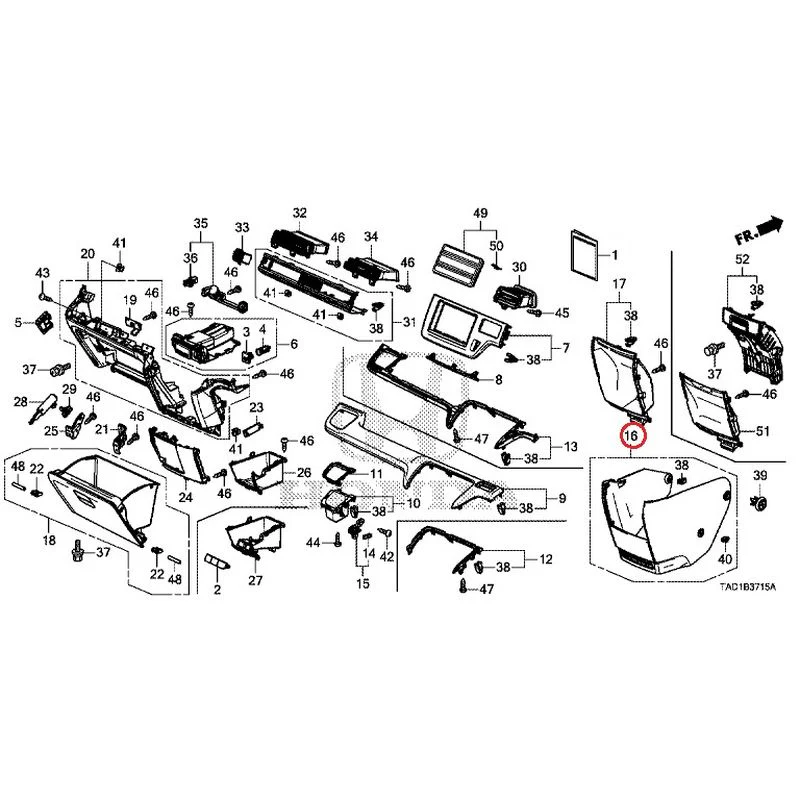 [NEW] JDM HONDA STEP WGN SPADA RP5 2020 Instrument panel garnish (passenger side) GENUINE OEM - Image 16