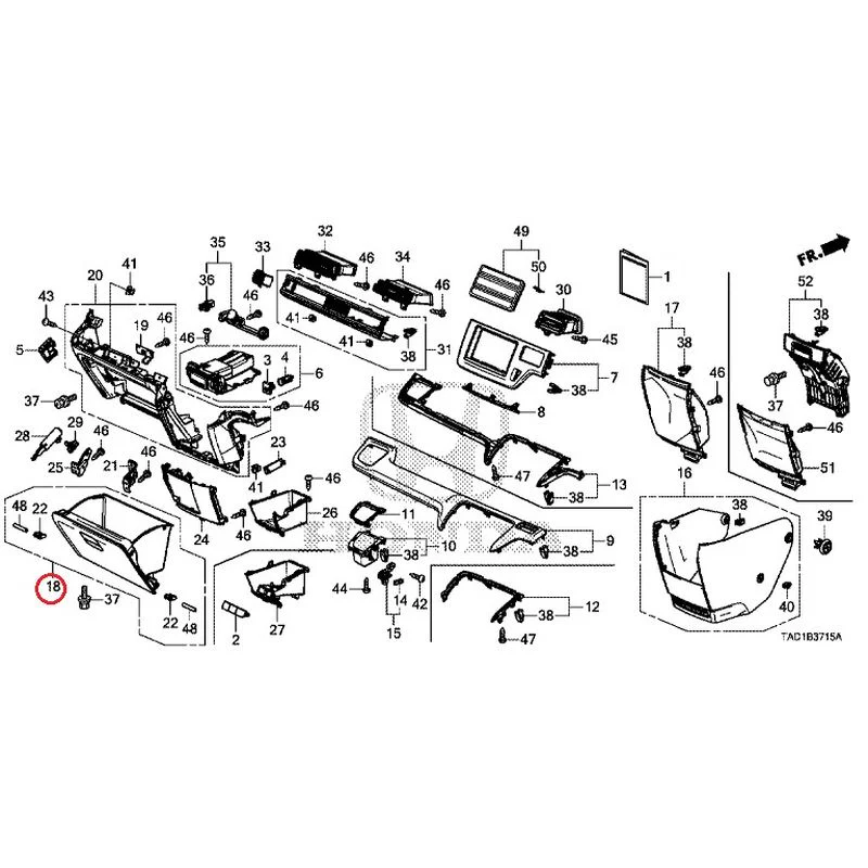 [NEW] JDM HONDA STEP WGN SPADA RP5 2020 Instrument panel garnish (passenger side) GENUINE OEM - Image 18
