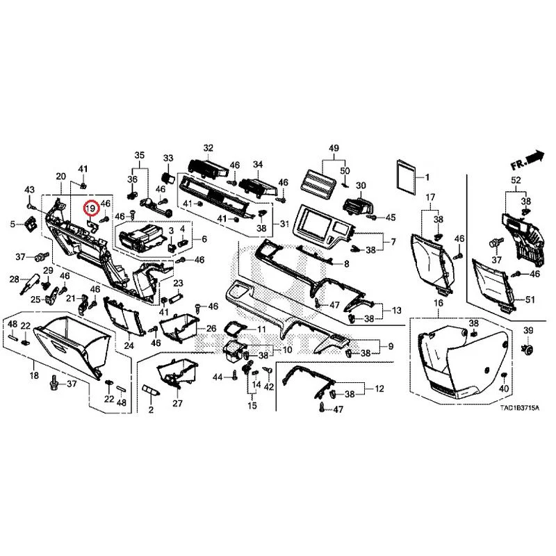 [NEW] JDM HONDA STEP WGN SPADA RP5 2020 Instrument panel garnish (passenger side) GENUINE OEM - Image 19