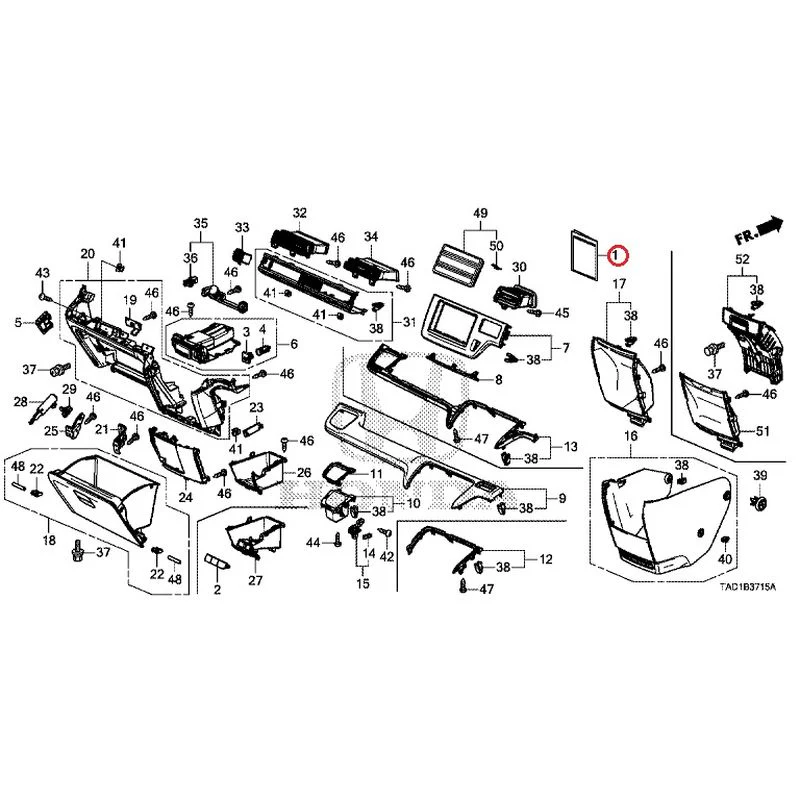[NEW] JDM HONDA STEP WGN SPADA RP5 2020 Instrument panel garnish (passenger side) GENUINE OEM - Image 2