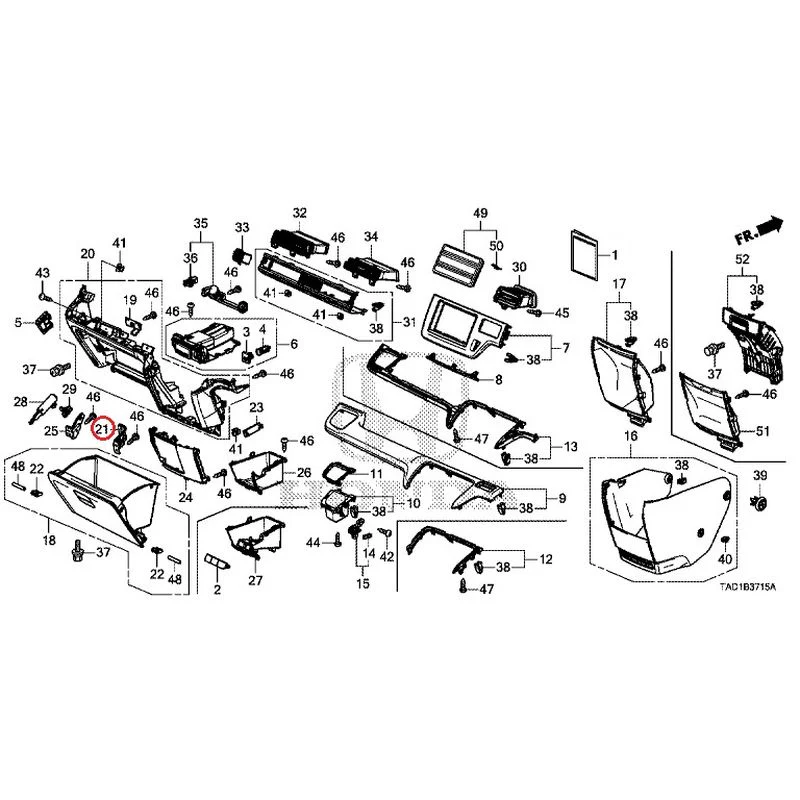 [NEW] JDM HONDA STEP WGN SPADA RP5 2020 Instrument panel garnish (passenger side) GENUINE OEM - Image 21
