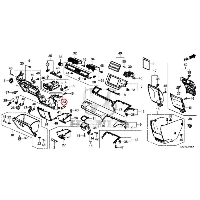 [NEW] JDM HONDA STEP WGN SPADA RP5 2020 Instrument panel garnish (passenger side) GENUINE OEM - Image 23