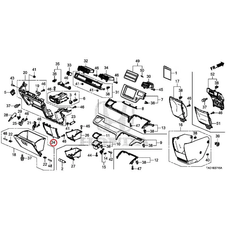 [NEW] JDM HONDA STEP WGN SPADA RP5 2020 Instrument panel garnish (passenger side) GENUINE OEM - Image 24