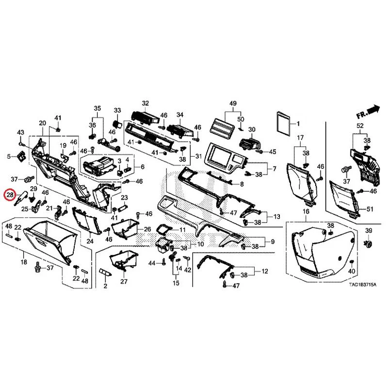 [NEW] JDM HONDA STEP WGN SPADA RP5 2020 Instrument panel garnish (passenger side) GENUINE OEM - Image 27