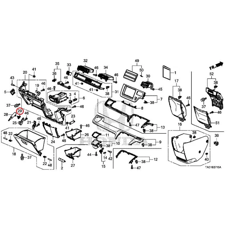 [NEW] JDM HONDA STEP WGN SPADA RP5 2020 Instrument panel garnish (passenger side) GENUINE OEM - Image 28