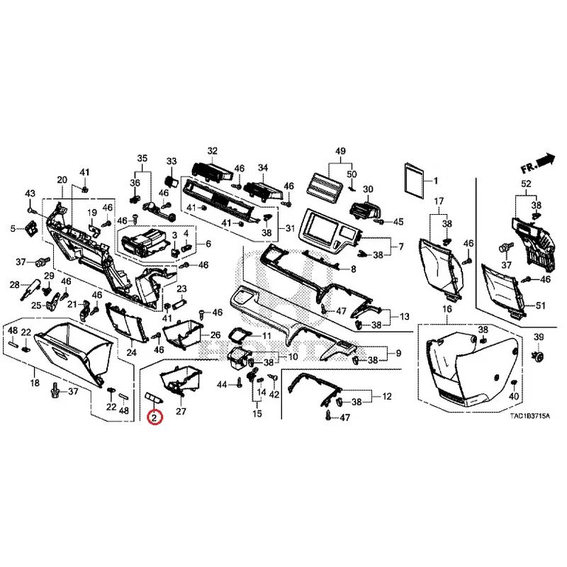 [NEW] JDM HONDA STEP WGN SPADA RP5 2020 Instrument panel garnish (passenger side) GENUINE OEM - Image 3