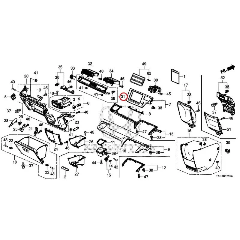 [NEW] JDM HONDA STEP WGN SPADA RP5 2020 Instrument panel garnish (passenger side) GENUINE OEM - Image 30