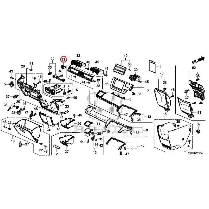[NEW] JDM HONDA STEP WGN SPADA RP5 2020 Instrument panel garnish (passenger side) GENUINE OEM - Image 32