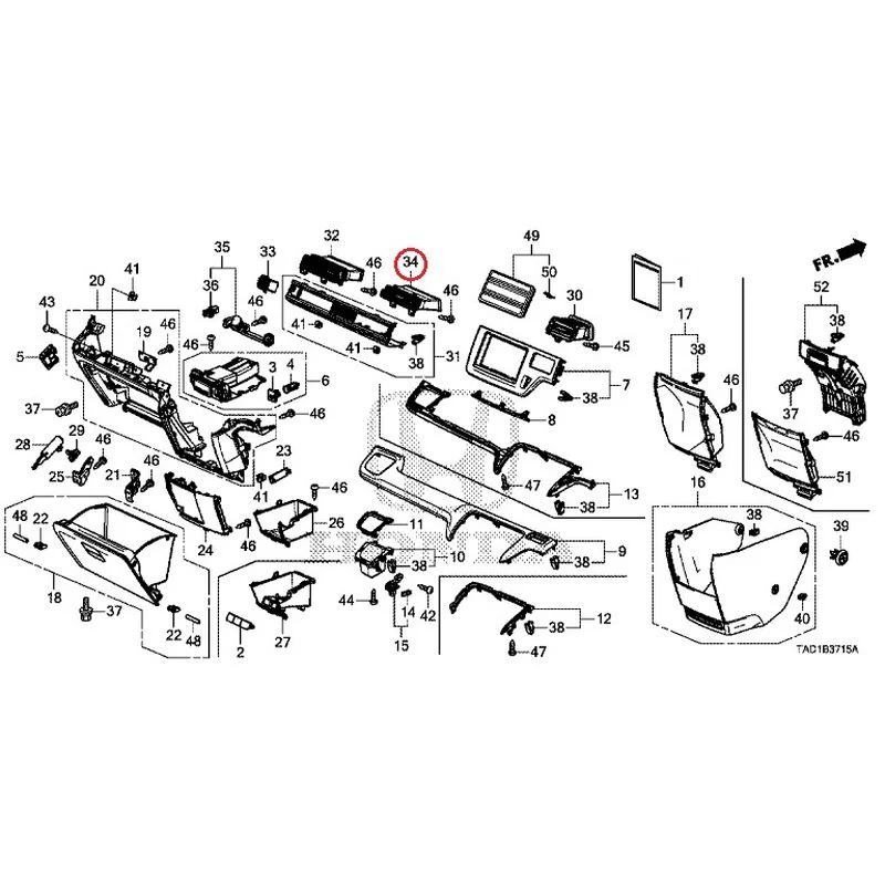 [NEW] JDM HONDA STEP WGN SPADA RP5 2020 Instrument panel garnish (passenger side) GENUINE OEM - Image 33