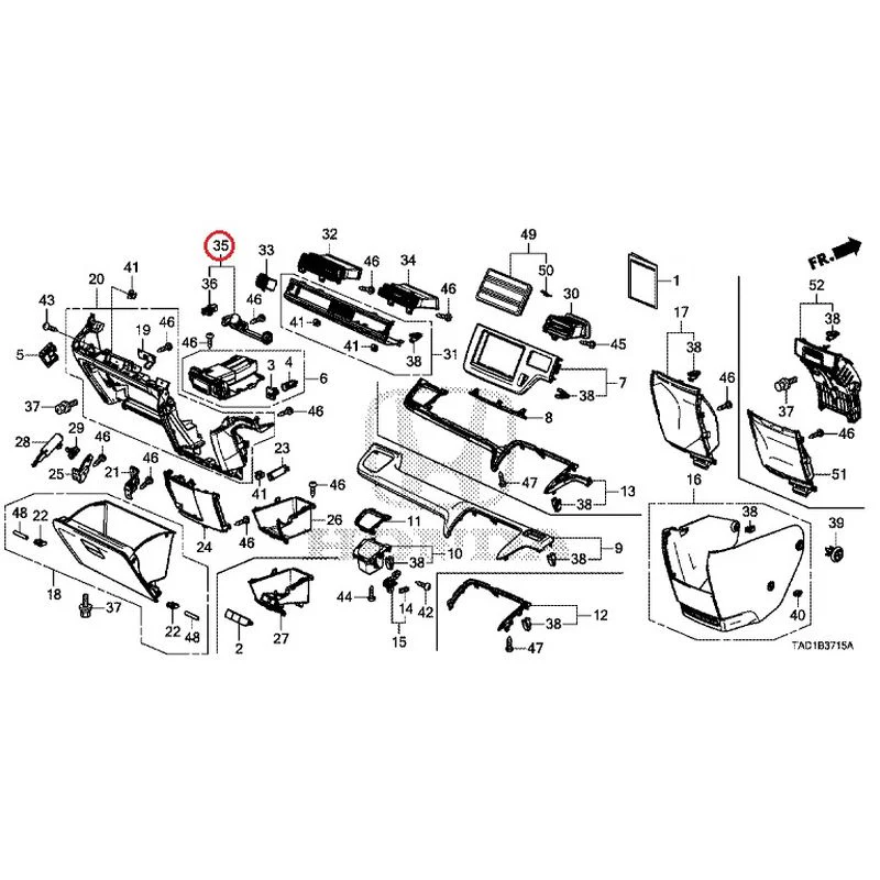 [NEW] JDM HONDA STEP WGN SPADA RP5 2020 Instrument panel garnish (passenger side) GENUINE OEM - Image 34