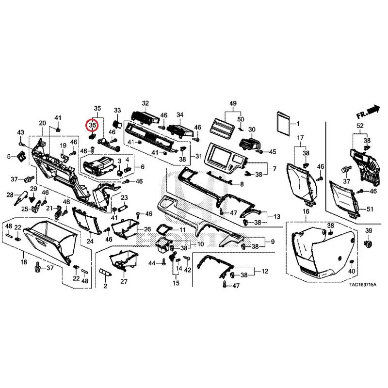 [NEW] JDM HONDA STEP WGN SPADA RP5 2020 Instrument panel garnish (passenger side) GENUINE OEM - Image 35
