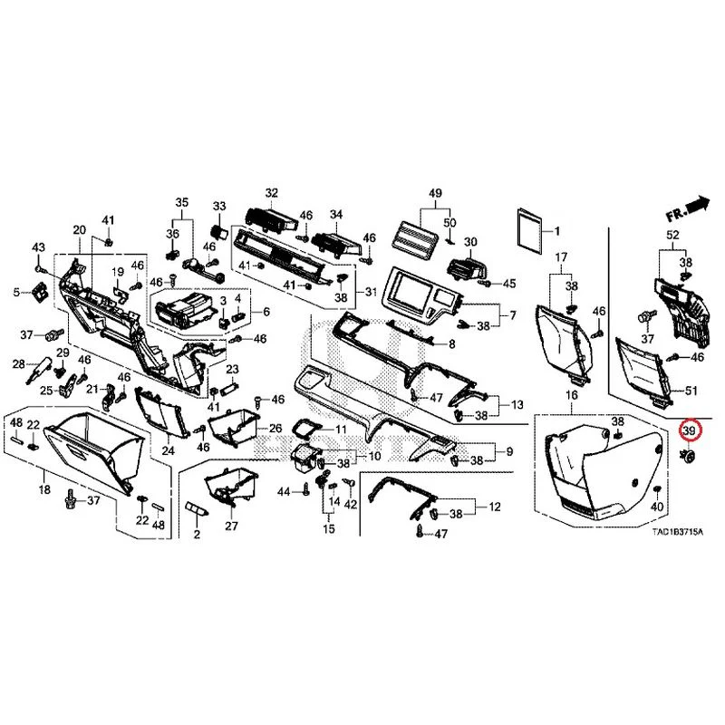 [NEW] JDM HONDA STEP WGN SPADA RP5 2020 Instrument panel garnish (passenger side) GENUINE OEM - Image 38
