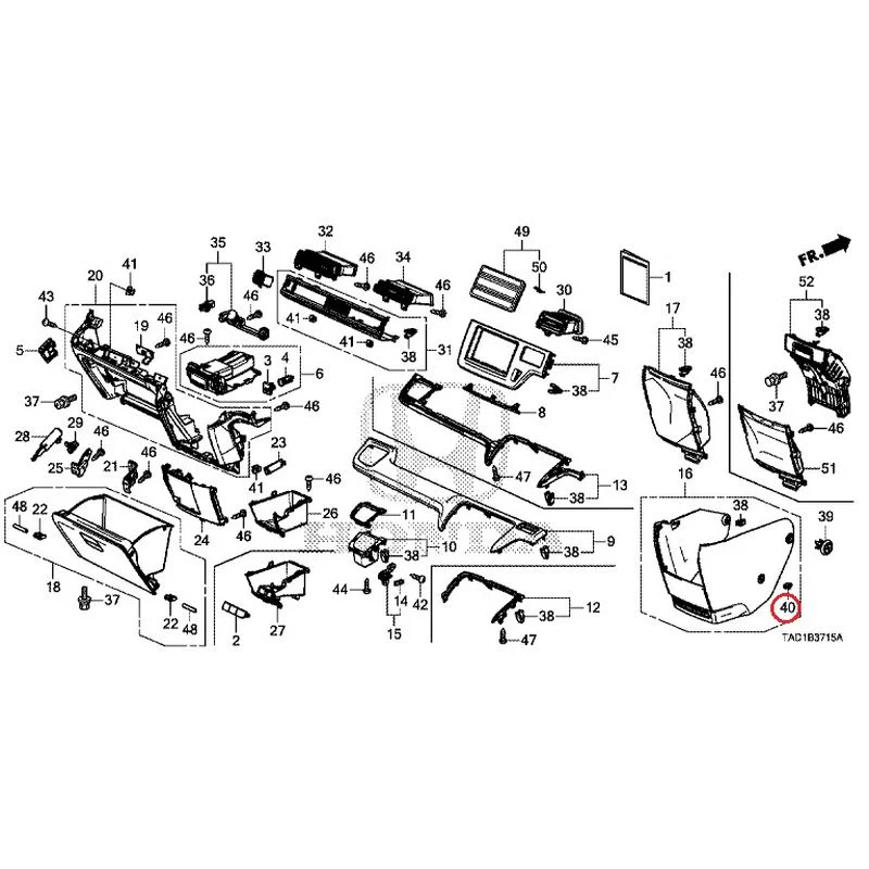 [NEW] JDM HONDA STEP WGN SPADA RP5 2020 Instrument panel garnish (passenger side) GENUINE OEM - Image 39