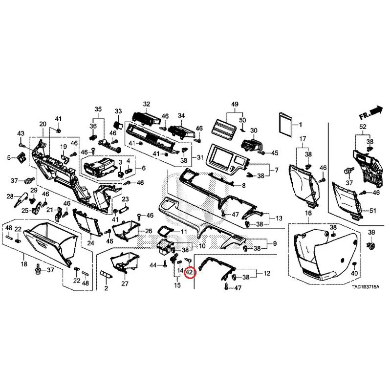 [NEW] JDM HONDA STEP WGN SPADA RP5 2020 Instrument panel garnish (passenger side) GENUINE OEM - Image 41