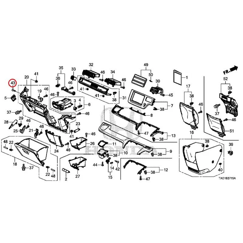 [NEW] JDM HONDA STEP WGN SPADA RP5 2020 Instrument panel garnish (passenger side) GENUINE OEM - Image 42