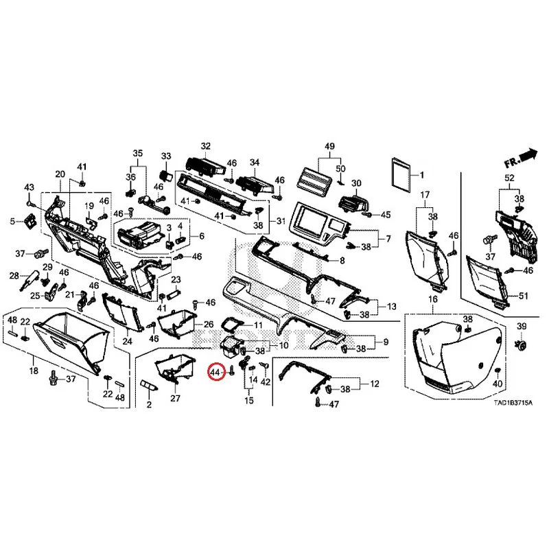 [NEW] JDM HONDA STEP WGN SPADA RP5 2020 Instrument panel garnish (passenger side) GENUINE OEM - Image 43