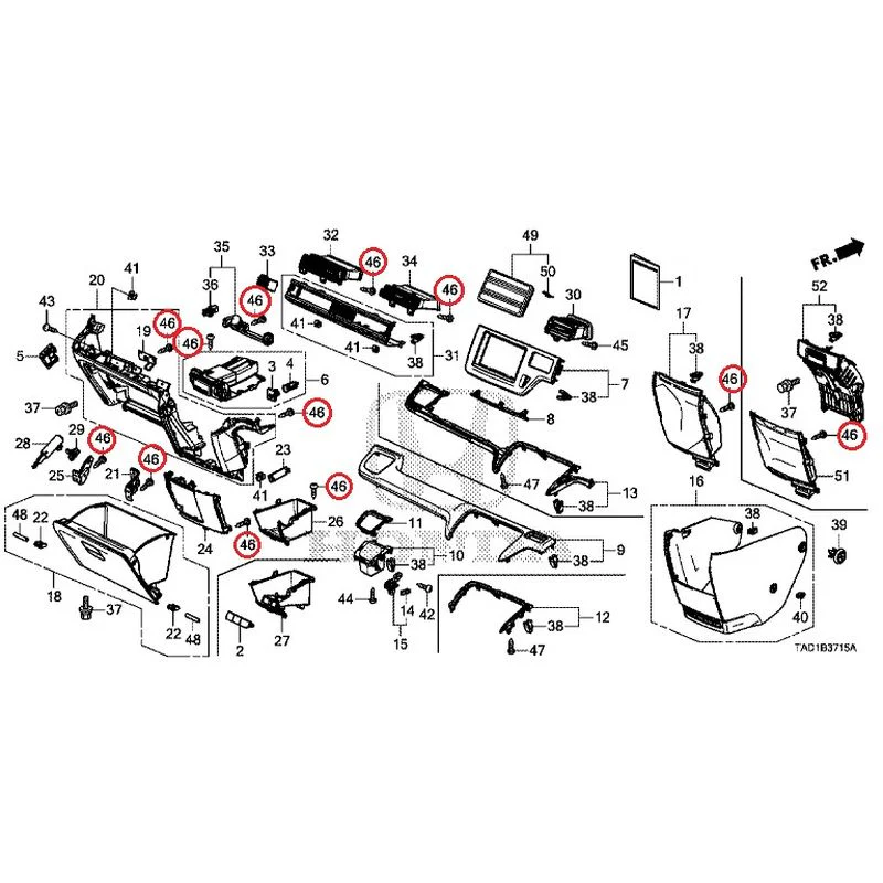 [NEW] JDM HONDA STEP WGN SPADA RP5 2020 Instrument panel garnish (passenger side) GENUINE OEM - Image 46