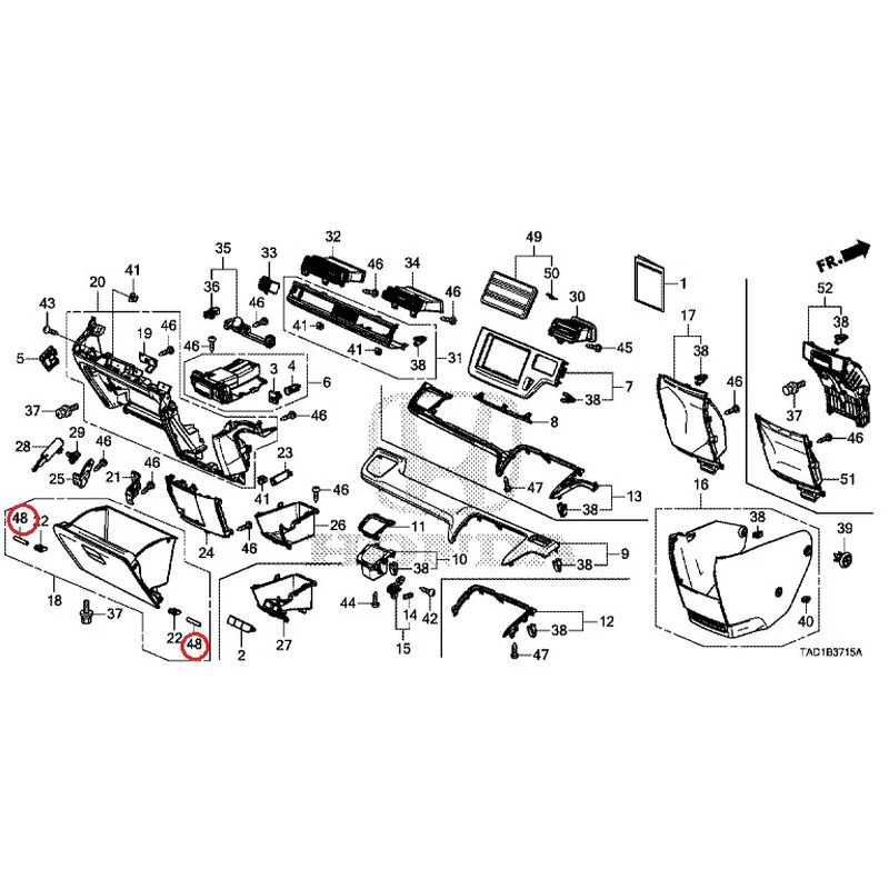 [NEW] JDM HONDA STEP WGN SPADA RP5 2020 Instrument panel garnish (passenger side) GENUINE OEM - Image 48