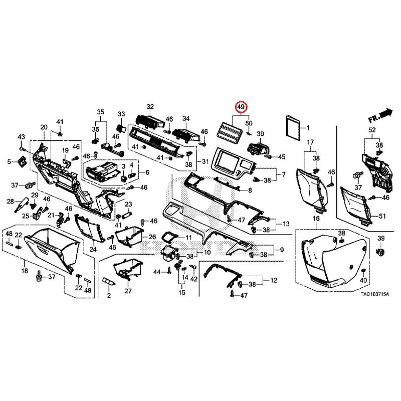 [NEW] JDM HONDA STEP WGN SPADA RP5 2020 Instrument panel garnish (passenger side) GENUINE OEM - Image 49