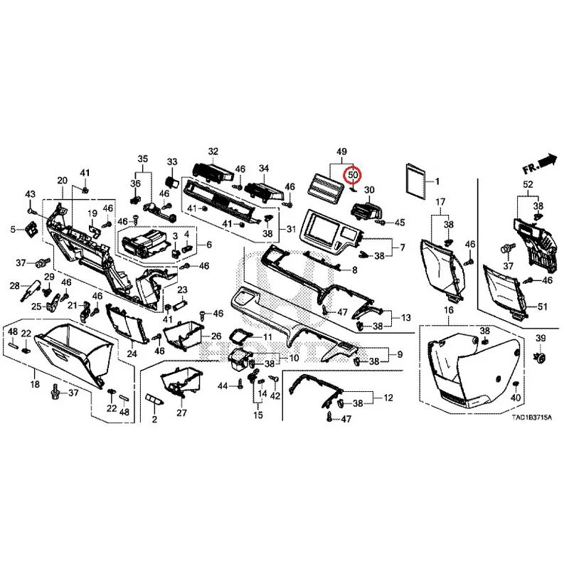 [NEW] JDM HONDA STEP WGN SPADA RP5 2020 Instrument panel garnish (passenger side) GENUINE OEM - Image 50